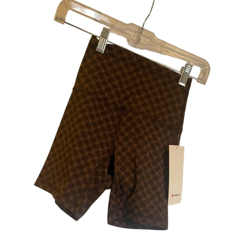 NWT Lululemon align shorts 6” JAVA JACQUARD Size 2
